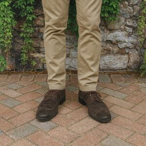 RED BY SAKS FIFTH AVENUE Men's Suede Lace-Up Wingtip Oxfords, 8.5